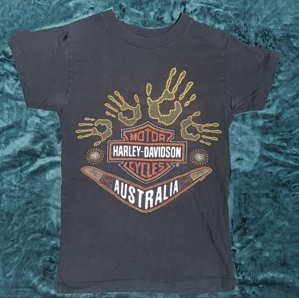 Vintage (1996) Harley Davidson Sydney Australia Single Stitch Tee Men's L